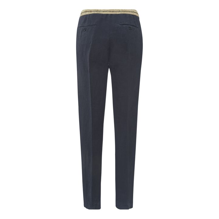 Pirouette Linen Pants | Gris graphite- Imagen del producto n°1
