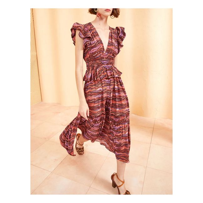 Bendetta Silk Dress | Terracotta
