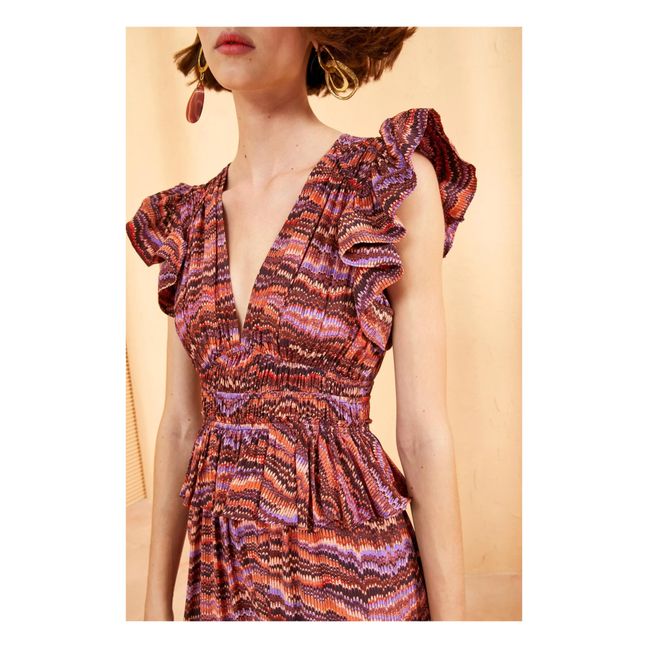 Bendetta Silk Dress | Terracotta