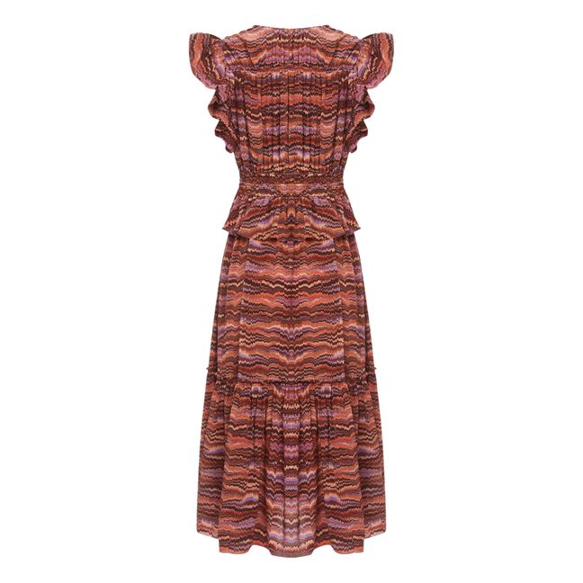 Bendetta Silk Dress | Terracotta