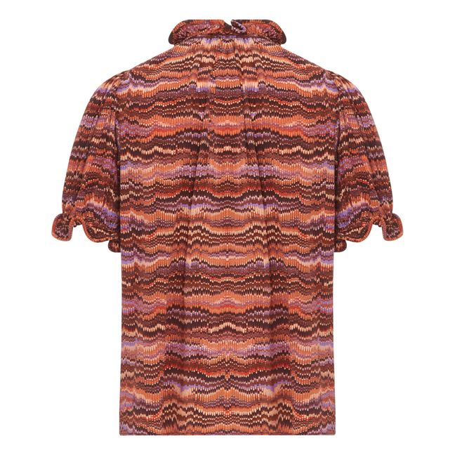 Blouse Corine Soie | Terracotta