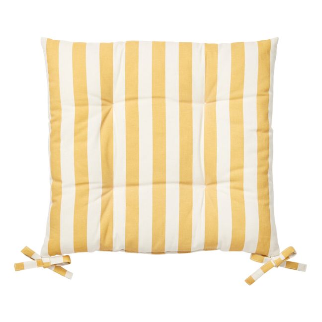 Cojín para silla de algodón Franca | Amarillo Girasol