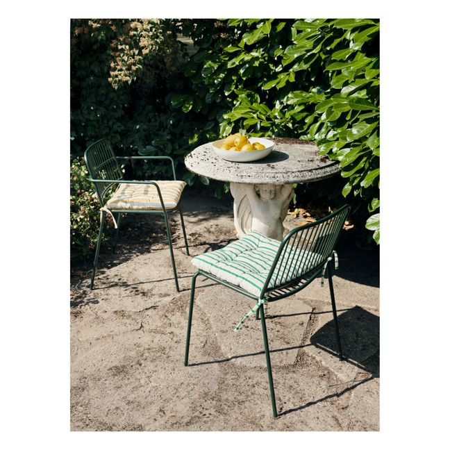 Franca Cotton Chair Cushion | Verde