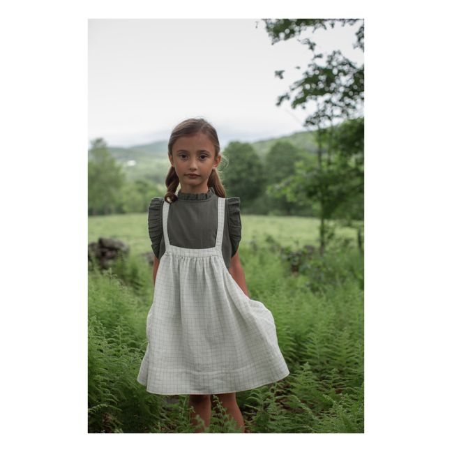 Thelma Organic Cotton Ruffle Top | Khaki