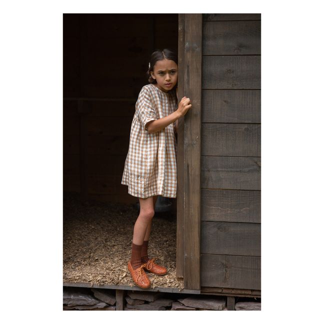 Robe Lin Vichy Millie | Ecru