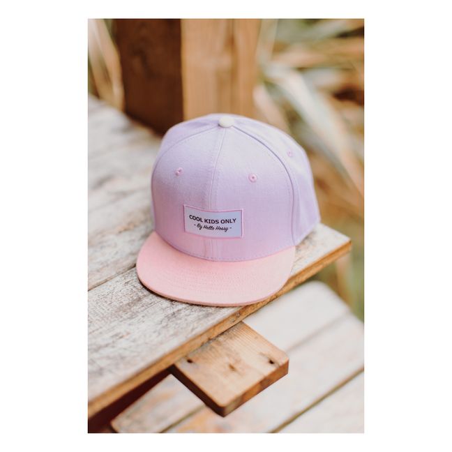 Casquette Visière Plate Unie | Lilas