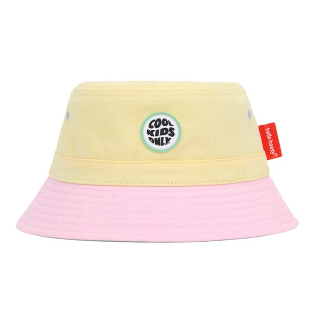 Colorblock Bucket Hat | Pale yellow