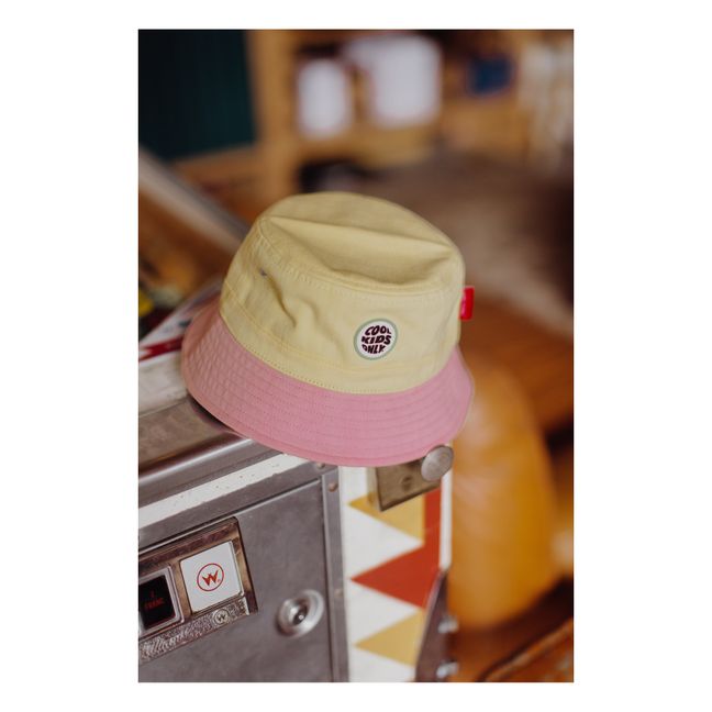 Colorblock Bucket Hat | Blasses Gelb