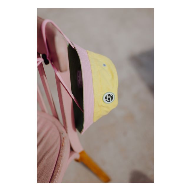 Colorblock Bucket Hat | Blasses Gelb