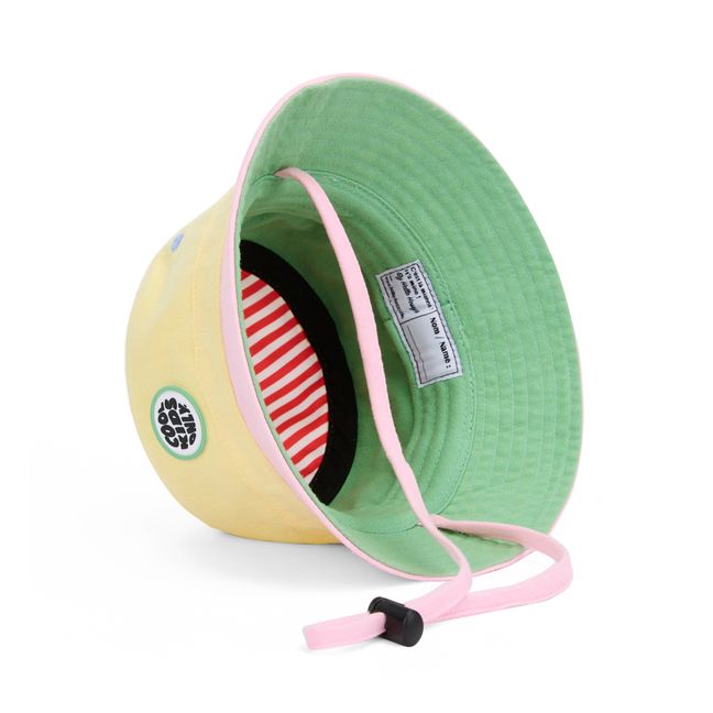 Colorblock Bucket Hat | Blasses Gelb