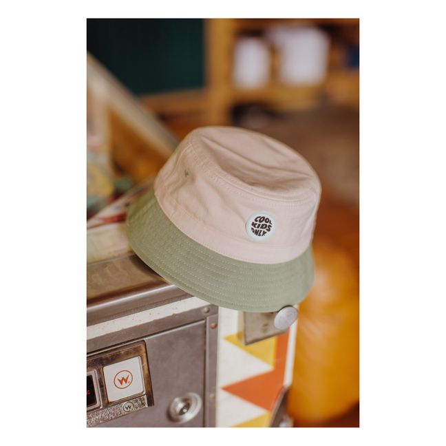 Colorblock Bucket Hat | Verde Almendra