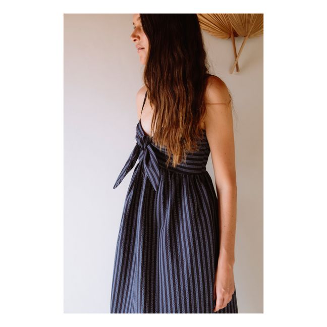 Lipp Striped Dress | Navy