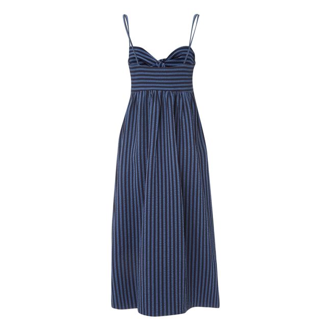 Lipp Striped Dress | Blu marino