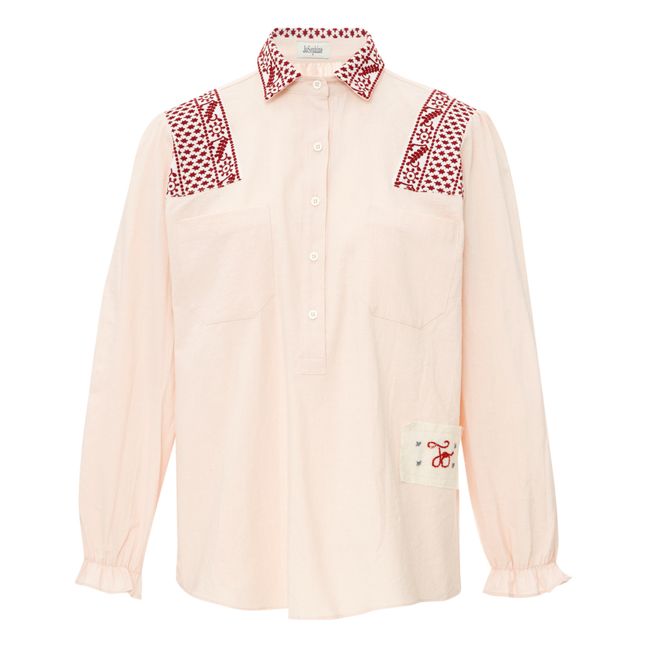 Costes Trim Detail Shirt | Pale pink