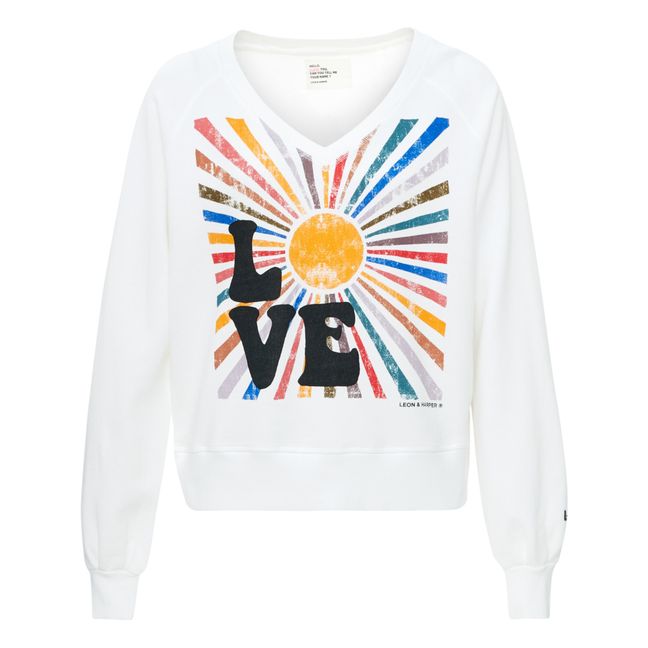 Shiva Lova Organic Cotton Sweatshirt | Bianco