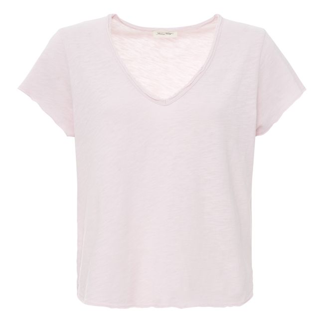 T-shirt Col V Sonoma | Rose bonbon