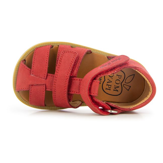 Poppy Boy Strap Sandals | Rot