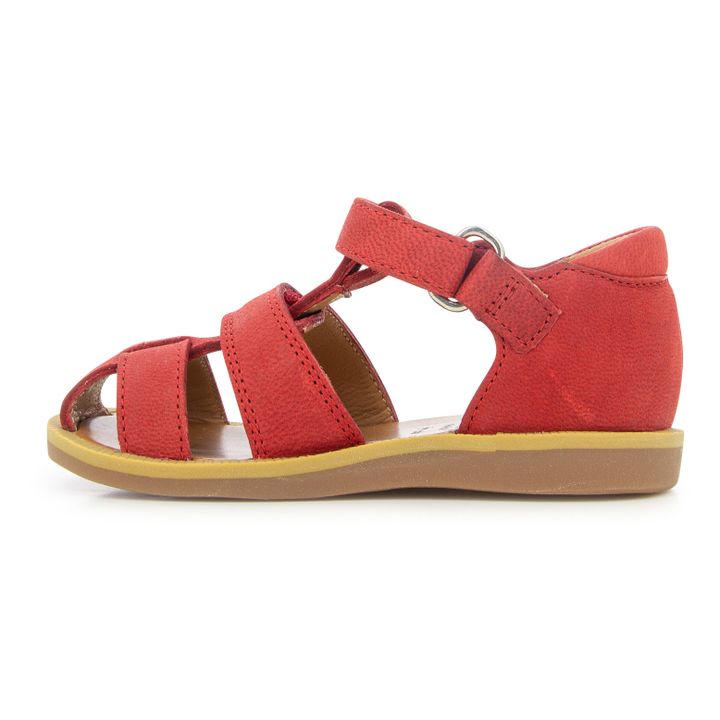 Poppy Boy Strap Sandals | Rosso- Immagine del prodotto n°3