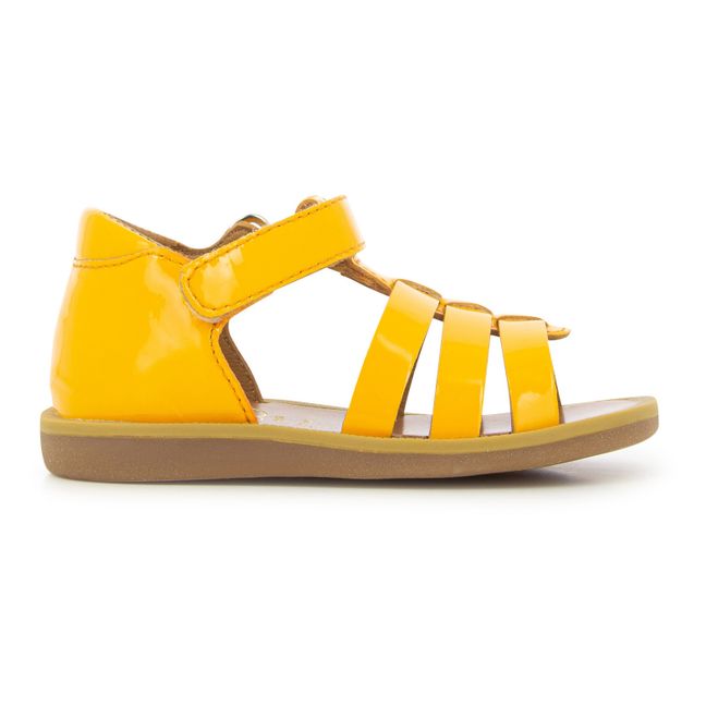 Sandali Poppy con strap | Giallo senape