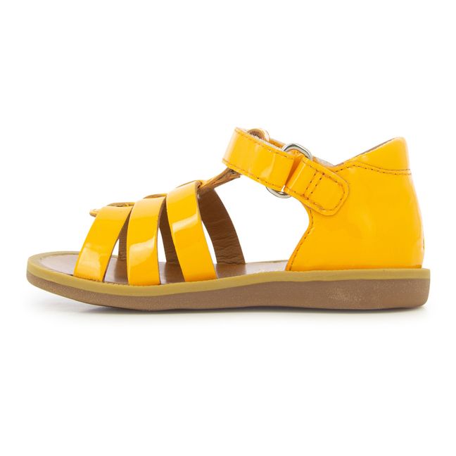 Sandali Poppy con strap | Giallo senape