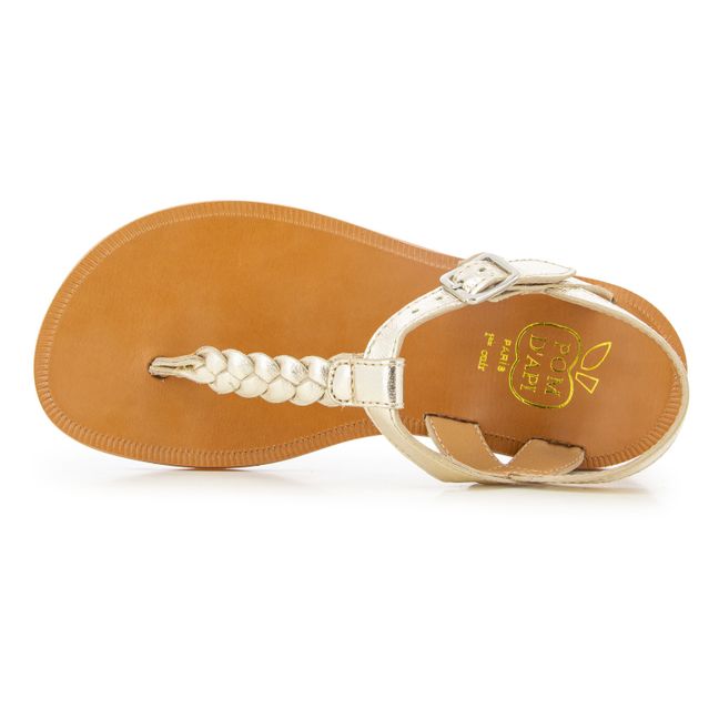 Plagette Antic Thong Sandals | Silber