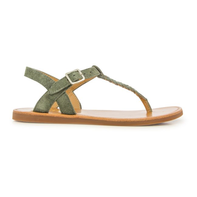 Plagette Antic Thong Sandals | Verde Gris