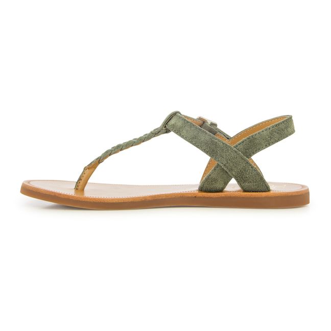 Plagette Antic Thong Sandals | Verde Gris
