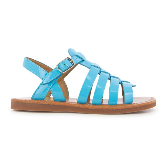 Sandalen Plagette Strap | Blau