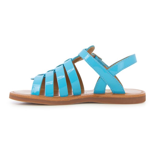 Sandalen Plagette Strap | Blau