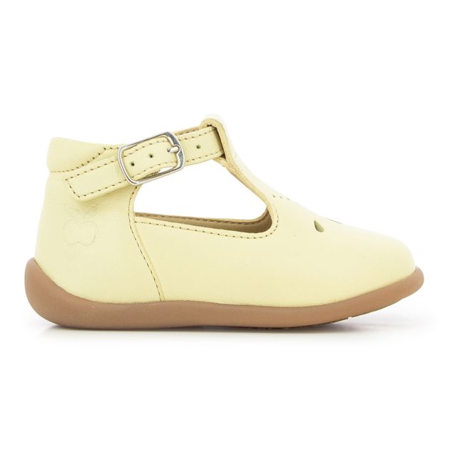 Stand Up Mary Janes | Pale yellow