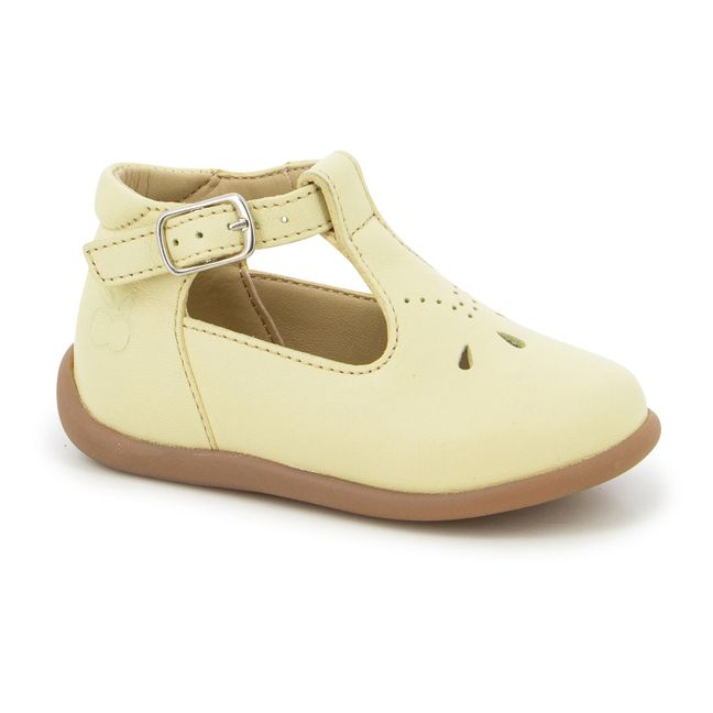 Stand Up Mary Janes | Pale yellow
