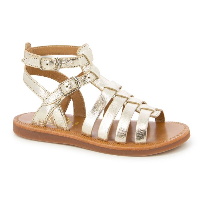 Plagette Gladiator Sandals | Dorado- Imagen del producto n°1