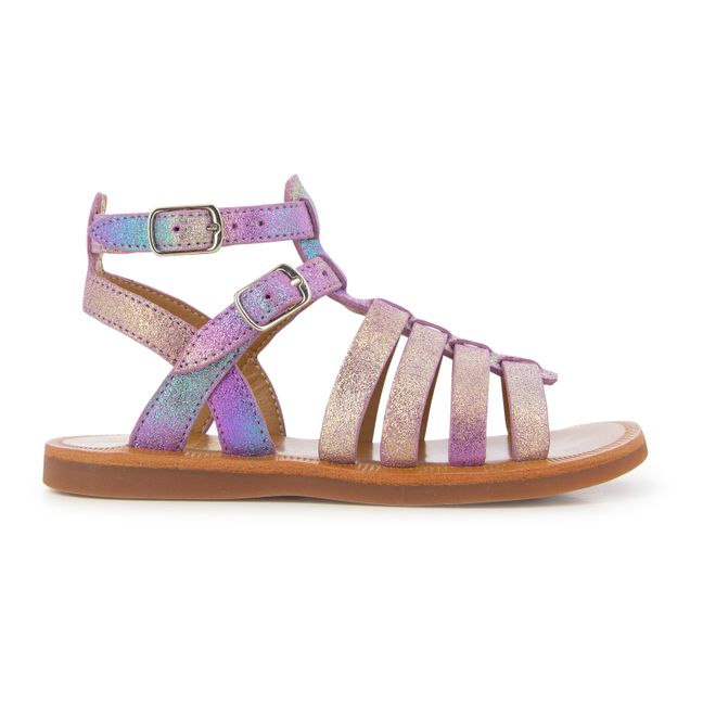 Sandalen Plagette Gladiator | Violett