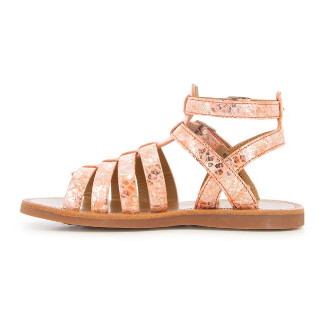 Plagette Gladiator Sandals | Coral