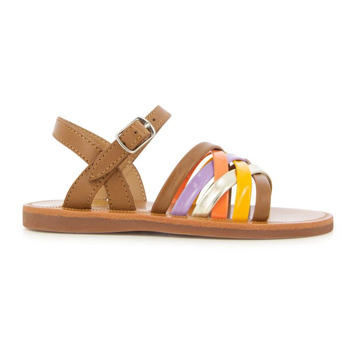 Sandales Plagette Lux | Camel- Image produit n°0