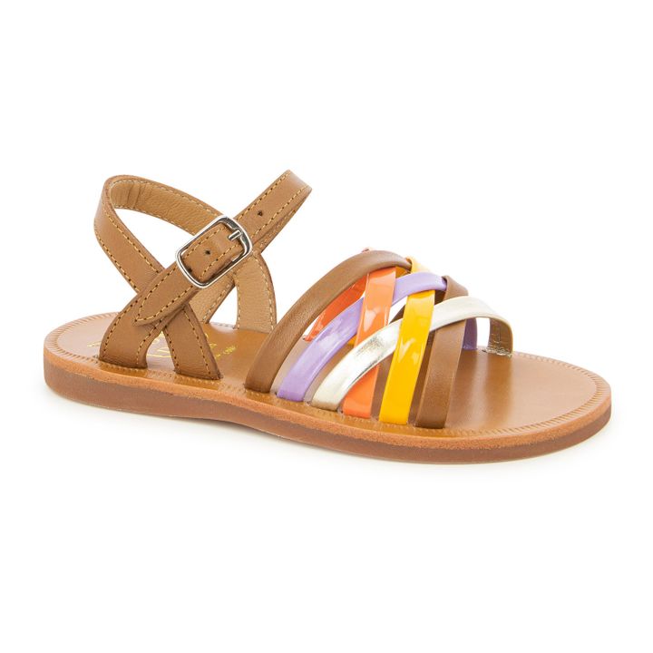 Lux Plagette Sandals | Camel- Product image n°1
