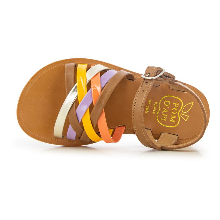 Lux Plagette Sandals | Camel- Product image n°2