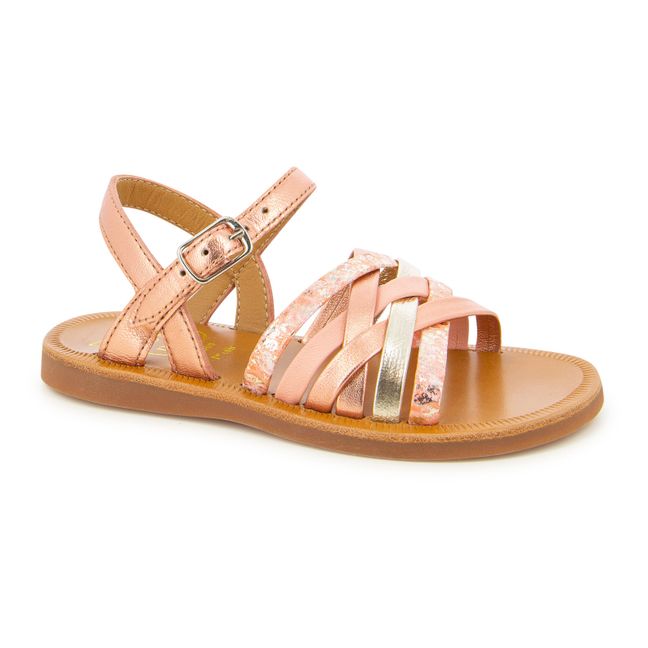 Sandalen Plagette Lux | Terracotta