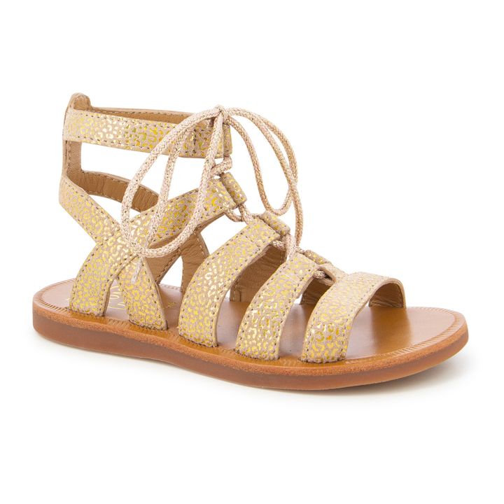 Plagette Guilty Strap Sandals | Dorado- Imagen del producto n°1