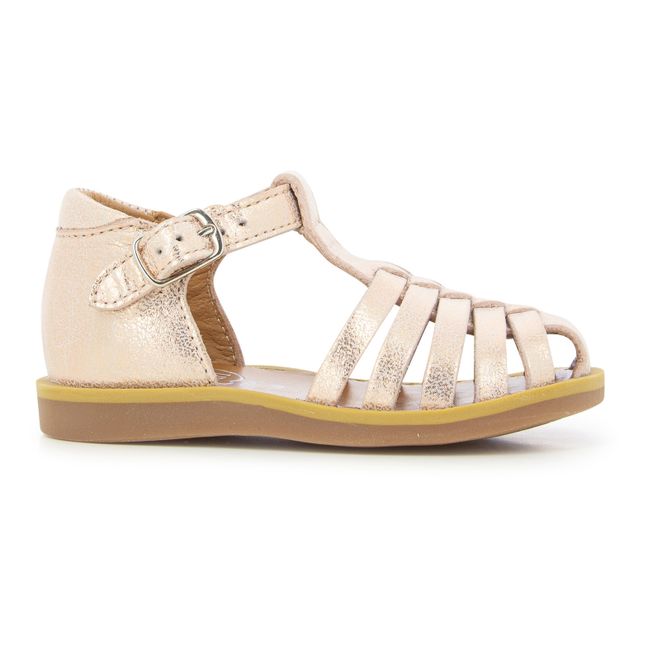 Poppy Pitti Sandals | Pink Gold