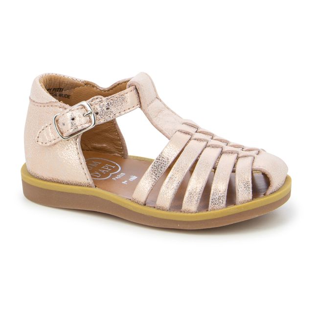Poppy Pitti Sandals | Pink Gold