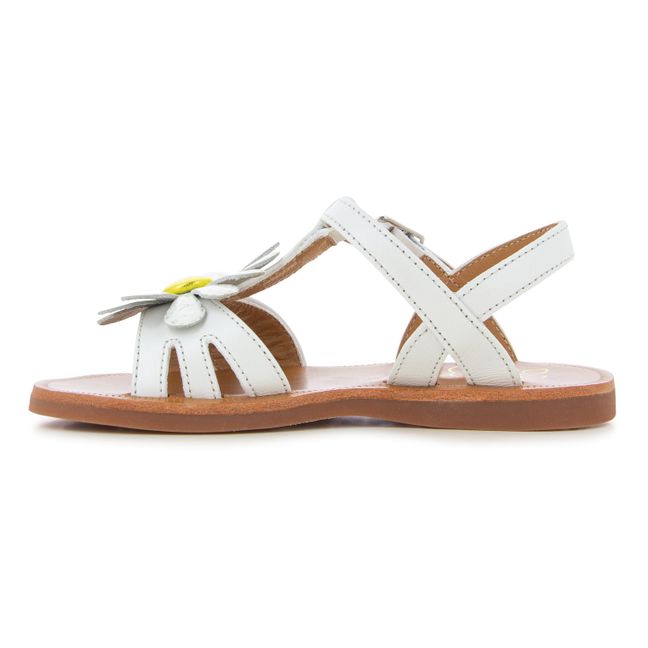 Sandales Plagette Big Flo | Blanc