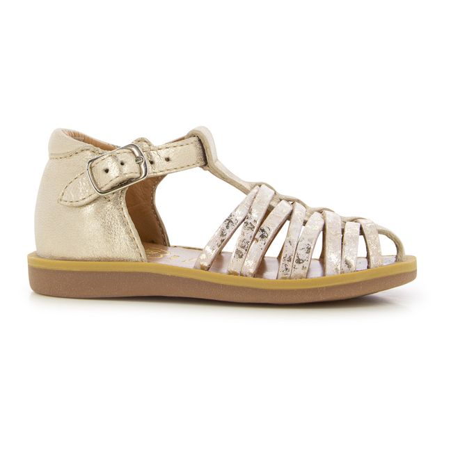 Royal Poppy Sandals | Oro rosa