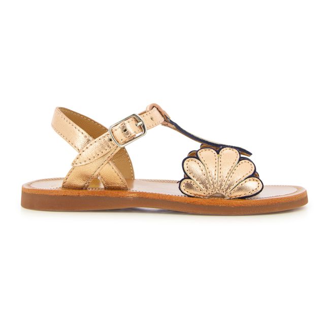 Bloom Plagette Sandals | Kupferrot
