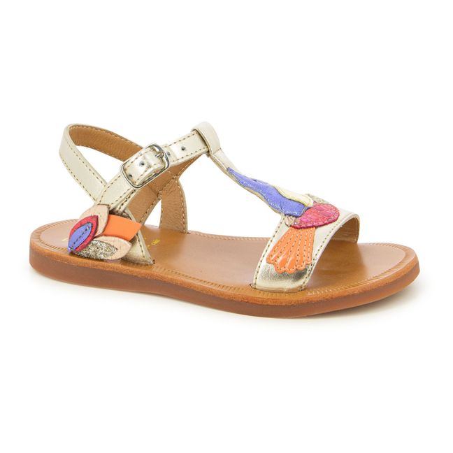 Sandalen Plagette Colibri | Gold