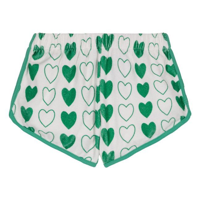 Juju Hearts Organic Cotton Terry Shorts | Bianco