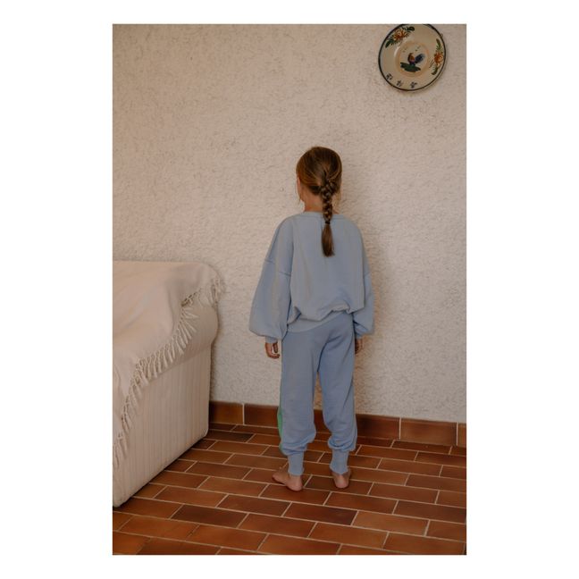 Charles Organic Cotton Flannel Joggers | Blu
