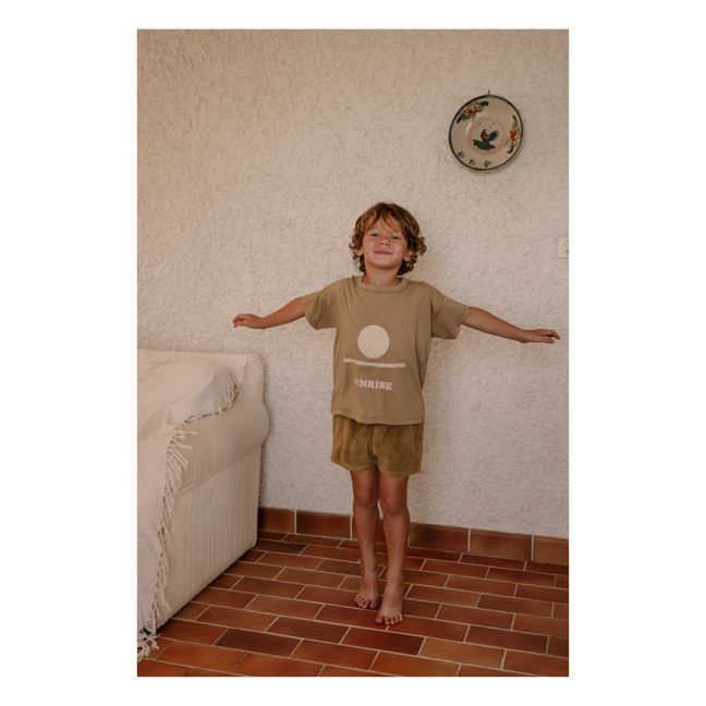 Dylan Organic Cotton T-shirt | Camel