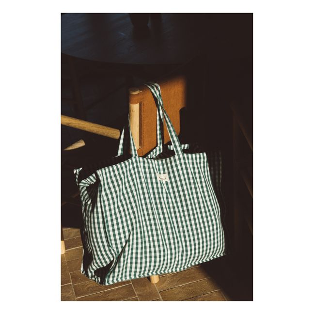 Weekender Vichy | Smaragdgrün
