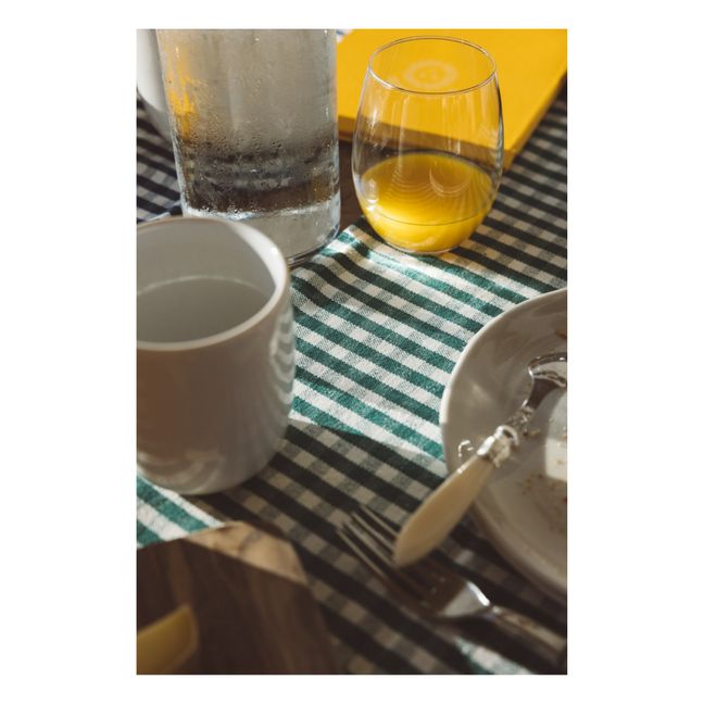 Set de table Vichy | Vert émeraude
